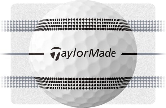 Нова топка за голф TaylorMade TP5x White Stripe Нова топка за голф - 3