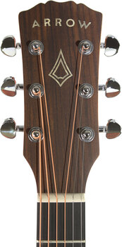 Dreadnought Guitar Arrow Raw Mahogany Dreadnought Guitar - 7