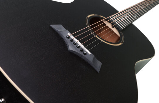 Jumbo Guitar Arrow Raw Black Jumbo Guitar - 6