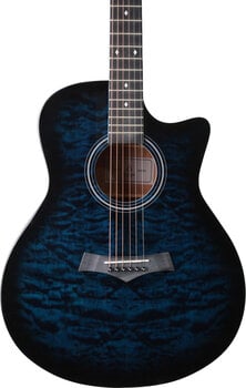 Jumbo Guitar Arrow Tiger Blue Jumbo Guitar - 4