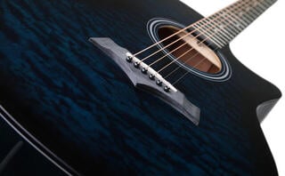 Jumbo Guitar Arrow Tiger Blue Jumbo Guitar - 5