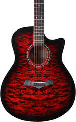 Jumbo Guitar Arrow Tiger Red Jumbo Guitar - 3