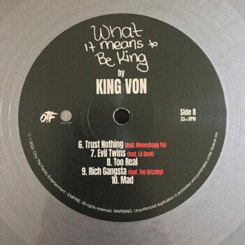 Disco in vinile King Von - What It Means To Be King (Silver & Black Marble Coloured) (2 LP) - 4