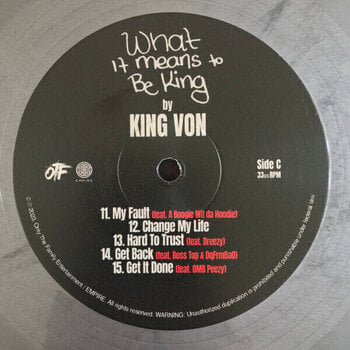 Vinylskiva King Von - What It Means To Be King (Silver & Black Marble Coloured) (2 LP) - 5