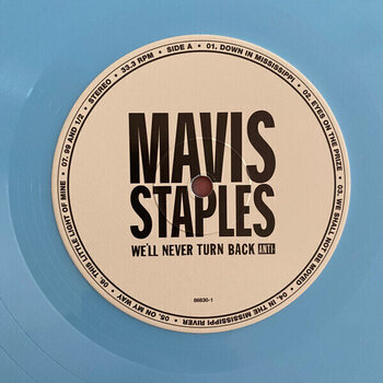 Грамофонна плоча Mavis Staples - We'll Never Turn Back (Aqua Blue Coloured) (Anniversary Edition) (LP) - 2