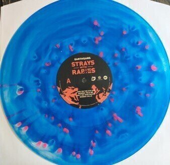 Vinyl Record Earthgang - Strays With Rabies (Ghostly Clear + Cobalt & Neon Coral Coloured) (2 LP) - 2