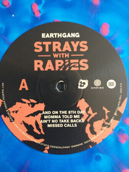 Schallplatte Earthgang - Strays With Rabies (Ghostly Clear + Cobalt & Neon Coral Coloured) (2 LP) - 3