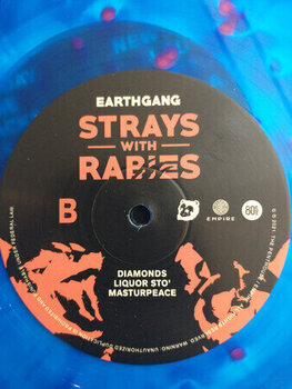 Disc de vinil Earthgang - Strays With Rabies (Ghostly Clear + Cobalt & Neon Coral Coloured) (2 LP) - 4