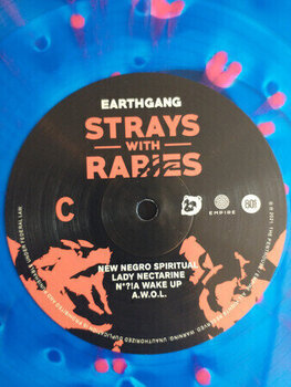 Disco de vinilo Earthgang - Strays With Rabies (Ghostly Clear + Cobalt & Neon Coral Coloured) (2 LP) - 5