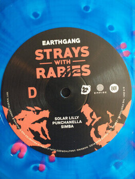 Vinyl Record Earthgang - Strays With Rabies (Ghostly Clear + Cobalt & Neon Coral Coloured) (2 LP) - 6