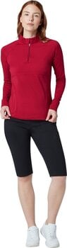 Pulóver Callaway Lightweight Knit Heathered 1/4 Zip Top Red Heather L - 3