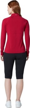 Hoodie/Trui Callaway Lightweight Knit Heathered 1/4 Zip Top Red Heather L - 4