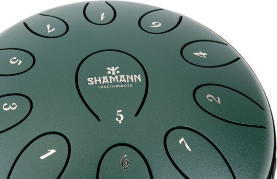 Tongue Drum Shamann 6" 11 Notes D5-Major Green Tongue Drum (Nur ausgepackt) - 3