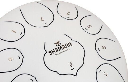 Tongue drum Shamann 10" 11 Notes F-Major White Tongue drum (Alleen uitgepakt) - 4