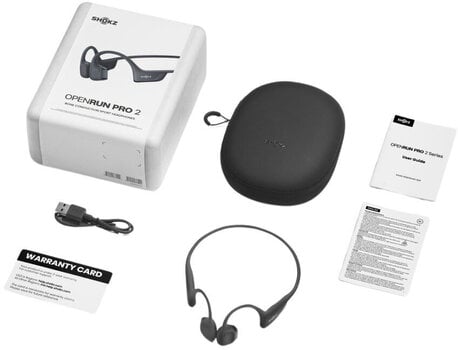 Bone Conduction Écouteurs Shokz OpenRun Pro 2 USB-C Black Bone Conduction Écouteurs - 2