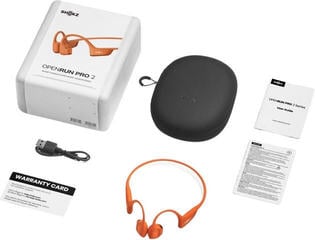 Hörlurar med benledning Shokz OpenRun Pro 2 USB-C Orange Hörlurar med benledning - 1