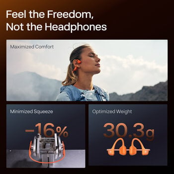 Bone Conduction Kopfhörer Shokz OpenRun Pro 2 USB-C Orange Bone Conduction Kopfhörer - 5