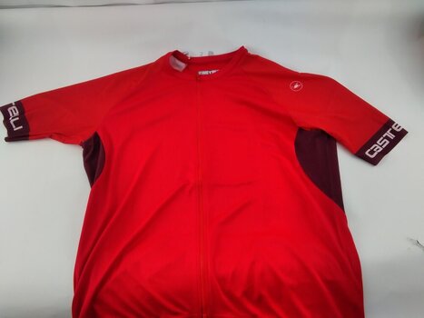 Jersey/T-Shirt Castelli Entrata Vi Jersey Red/Bordeaux-Ivory 3XL (Beschädigt) - 4