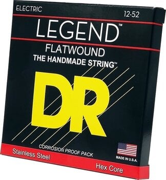 Struny do gitary elektrycznej DR Strings Legend Flatwound Medium 12-52 Struny do gitary elektrycznej - 2