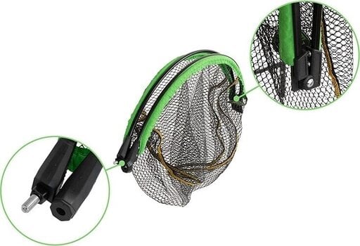 Landingsnet Delphin REAXE FloateR FoldROUND 50 x 40 cm Landing Net Head - 6