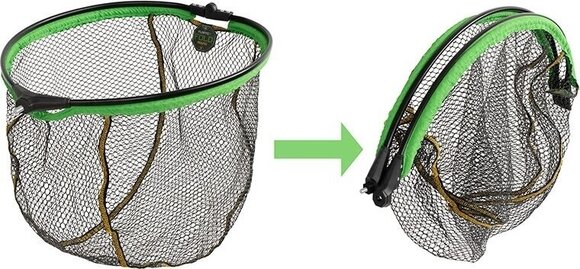 Podbierak Delphin REAXE FloateR FoldROUND 80 x 70 cm Landing Net Head - 5