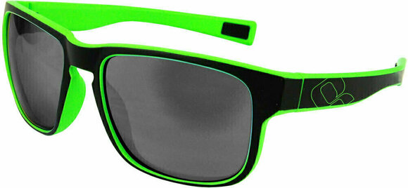 Óculos de desporto HQBC Timeout Black/Reflex Green/Grey Mirror - 2