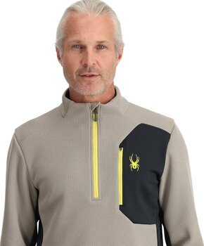 Ski-trui en T-shirt Spyder Mens Bandit 1/2 Zip Concrete S Trui - 2