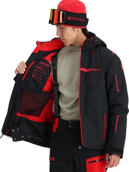 Skijacke Spyder Mens Titan Black 2XL Skijacke - 4