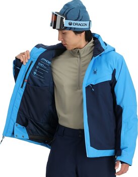 Ski-jas Spyder Mens Copper Aether Blue S Ski-jas - 4