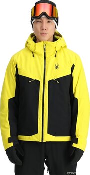 Skijacke Spyder Mens Copper Acid Yellow M Skijacke - 2