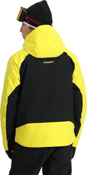 Skijacke Spyder Mens Copper Acid Yellow M Skijacke - 3