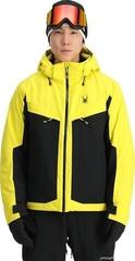 Ski Jacket Spyder Mens Copper Acid Yellow L Ski Jacket - 1
