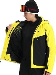 Ski Jacket Spyder Mens Copper Acid Yellow L Ski Jacket - 3