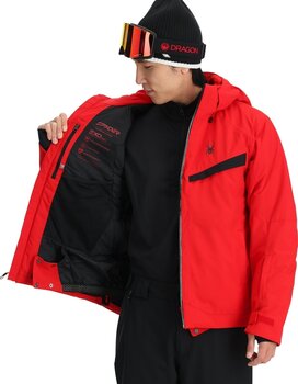 Ski Jacket Spyder Mens Copper Spyder Red M Ski Jacket - 4