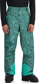 Pantalons de ski Spyder Mens Seventy Maple Haze/Teal Green M Pantalons de ski - 2