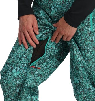 Ski-broek Spyder Mens Seventy Maple Haze/Teal Green M Ski-broek - 4