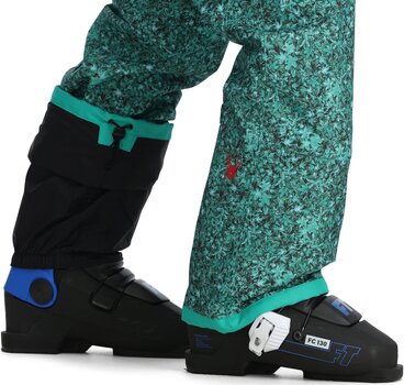 Ski-broek Spyder Mens Seventy Maple Haze/Teal Green M Ski-broek - 6