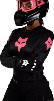 Koszulka motocross FOX W Blackout Jersey Black/Black XS Koszulka motocross - 4