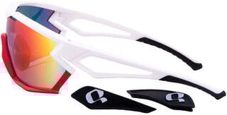 Cycling Glasses HQBC QX2 White/Red/Red Mirror Cycling Glasses - 1
