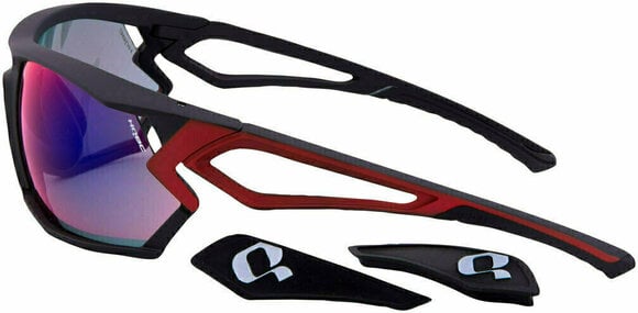 Cycling Glasses HQBC QX4 Black/Red/Red Mirror Cycling Glasses - 3