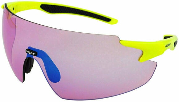Cycling Glasses HQBC QP8 Fluo Yellow/Blue Mirror Cycling Glasses - 2