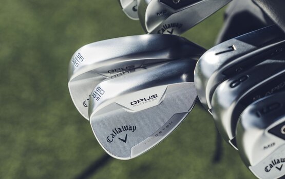 Kij golfowy - wedge Callaway Opus Platinum Chrome Kij golfowy - wedge Prawa ręka 60° 10° Stal Wedge Flex - 12