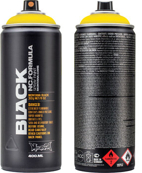 Ruiskumaali Montana Cans Black Spray-maali P1000 Power Yellow 400 ml 1 kpl - 2