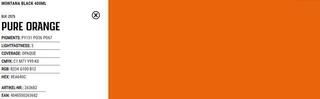 Boja u spreju Montana Cans Black Boja u spreju 2075 Pure Orange 400 ml 1 kom - 2