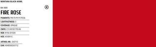 Sprej Montana Cans Black Farba v spreji 3020 Fire Rose 400 ml 1 ks - 2