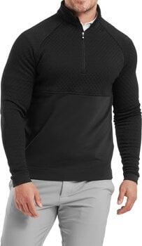 Hoodie/Sweater Footjoy Jacquard Thermal Black L Sweatshirt - 3