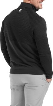 Tröja Footjoy Jacquard Thermal Black L Collegepaita - 4