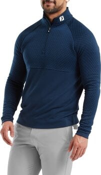 Hoodie/Trui Footjoy Jacquard Thermal Navy L Sweatshirt - 3