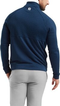 Hoodie/Trui Footjoy Jacquard Thermal Navy L Sweatshirt - 4