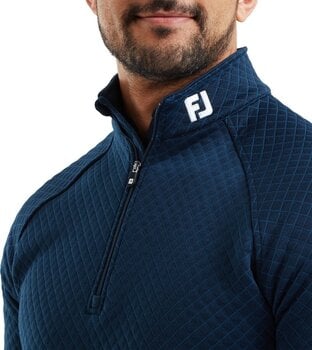 Moletom/Suéter Footjoy Jacquard Thermal Navy L Camisola - 5